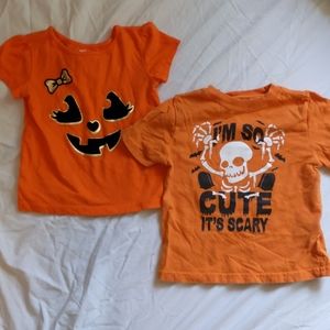 2 pack toddler Halloween shirts